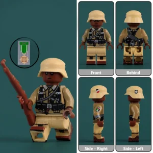 Minifigure - Arab Volunteer who served with the German Army during World War II (LEGO Compatible)