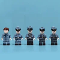 Minifigure - five distinct members of the German Air Force (Luftwaffe) from the World War II (LEGO Compatible)