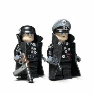 Minifigure - A pair of high-ranking German SS Panzer commanders from World War II (LEGO Compatible)