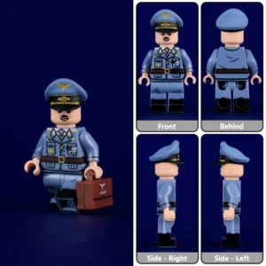 Minifigure - Adolf Galland, a famous German Luftwaffe General and fighter ace during World War II (LEGO Compatible)