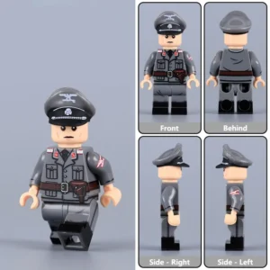 Minifigure - a SS-Obersturmführer Lieutenant from the 29th Waffen-SS Italian Legion later period of World War II (LEGO Compatible)
