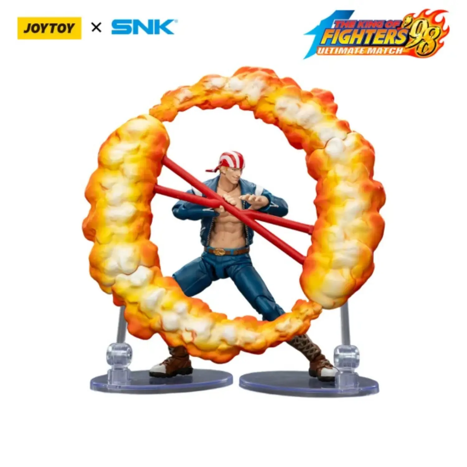 Action Figure - Billy Kane fighting KOF _98 UM 97 Special Team Team SNK 1 18 - JOYTOY The King of Fighters in white background