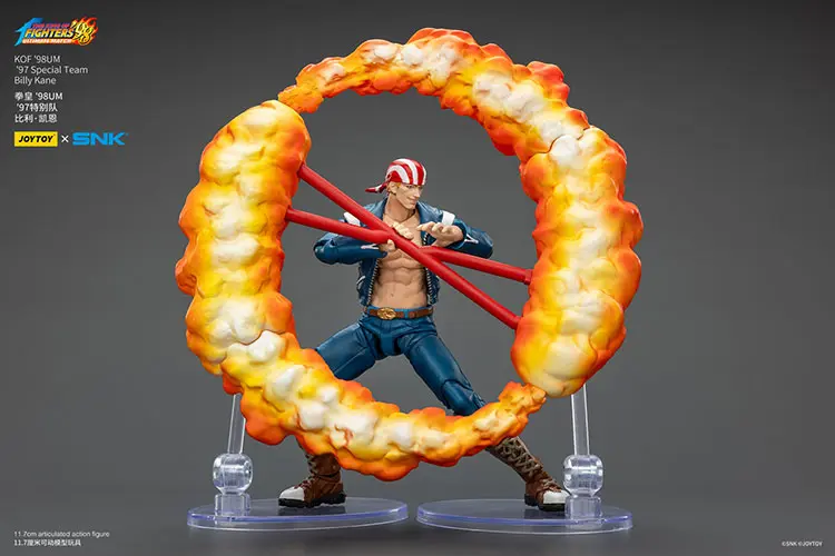 Action Figure - Billy Kane figthing KOF _98 UM 97 Special Team Team SNK 1 18 - JOYTOY The King of Fighters rectangle image