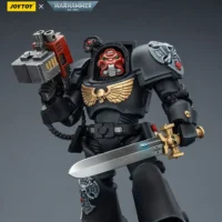 Action Figure - Black Templars Terminator 1 with Power Sword and Storm Bolter 1 18 - JOYTOY Warhammer 40K rectangle image 2