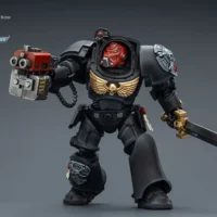 Action Figure - Black Templars Terminator 1 with Power Sword and Storm Bolter 1 18 - JOYTOY Warhammer 40K rectangle image 4