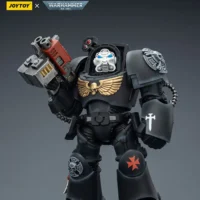 Action Figure - Black Templars Terminator 2 with Power Fist and Storm Bolter 1 18 - JOYTOY Warhammer 40K rectangle image 1