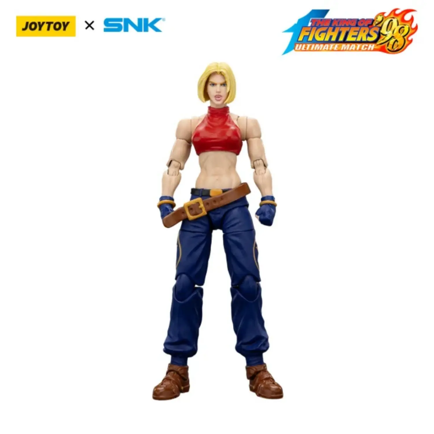 Action Figure - Blue Mary KOF _98 UM 97 Special Team Team SNK 1 18 - JOYTOY The King of Fighters in white background 1