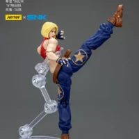 Action Figure - Blue Mary KOF _98 UM 97 Special Team Team SNK 1 18 - JOYTOY The King of Fighters on the display stand 2 rectangle image