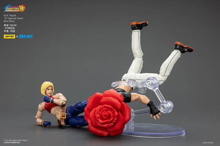 Action Figure - Blue Mary kicking a man 2 KOF _98 UM 97 Special Team Team SNK 1 18 - JOYTOY The King of Fighters rectangle image
