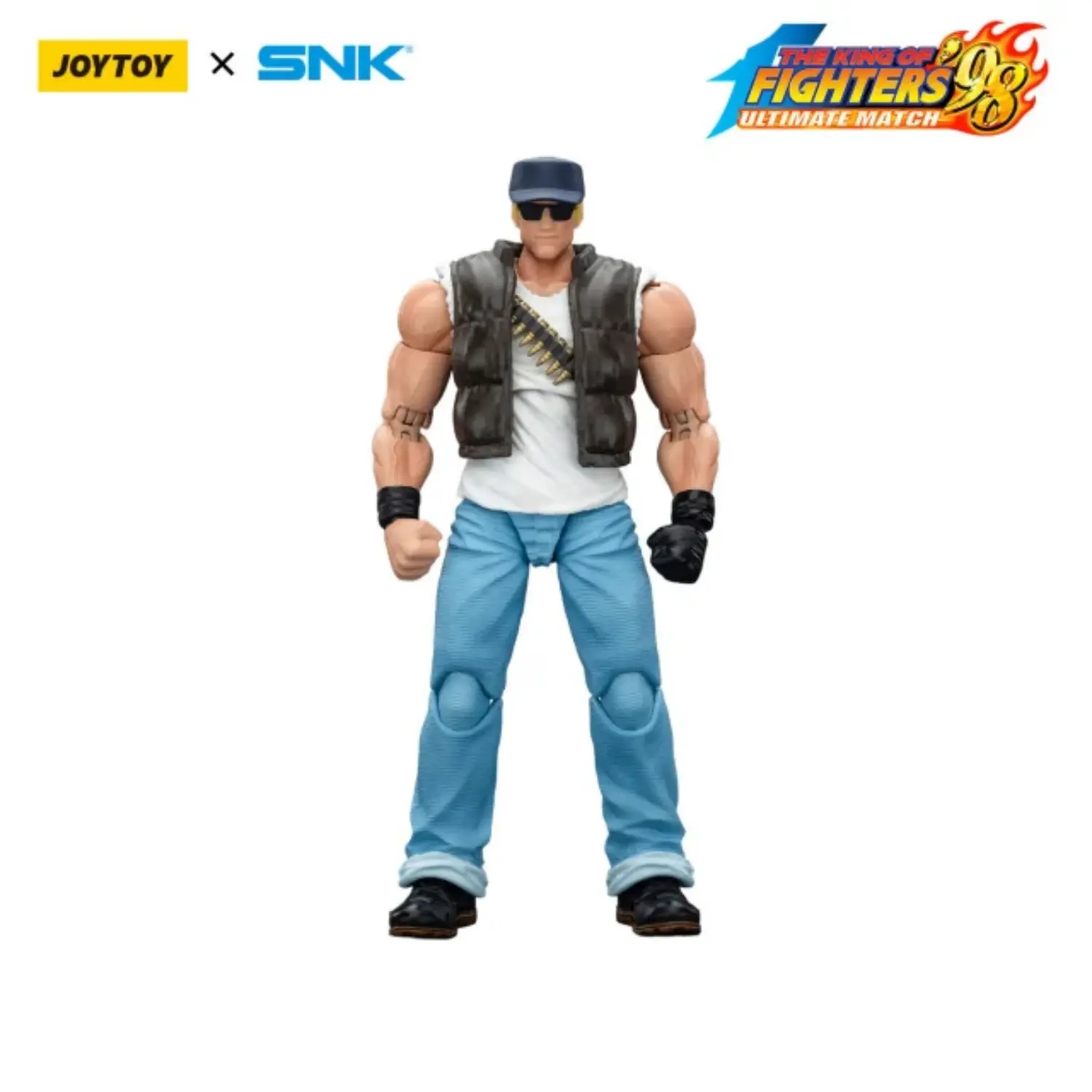 Action Figure - Clark Still KOF _98 UM Ikari Warriors Team SNK 1 18 - JOYTOY The King of Fighters in white background 2