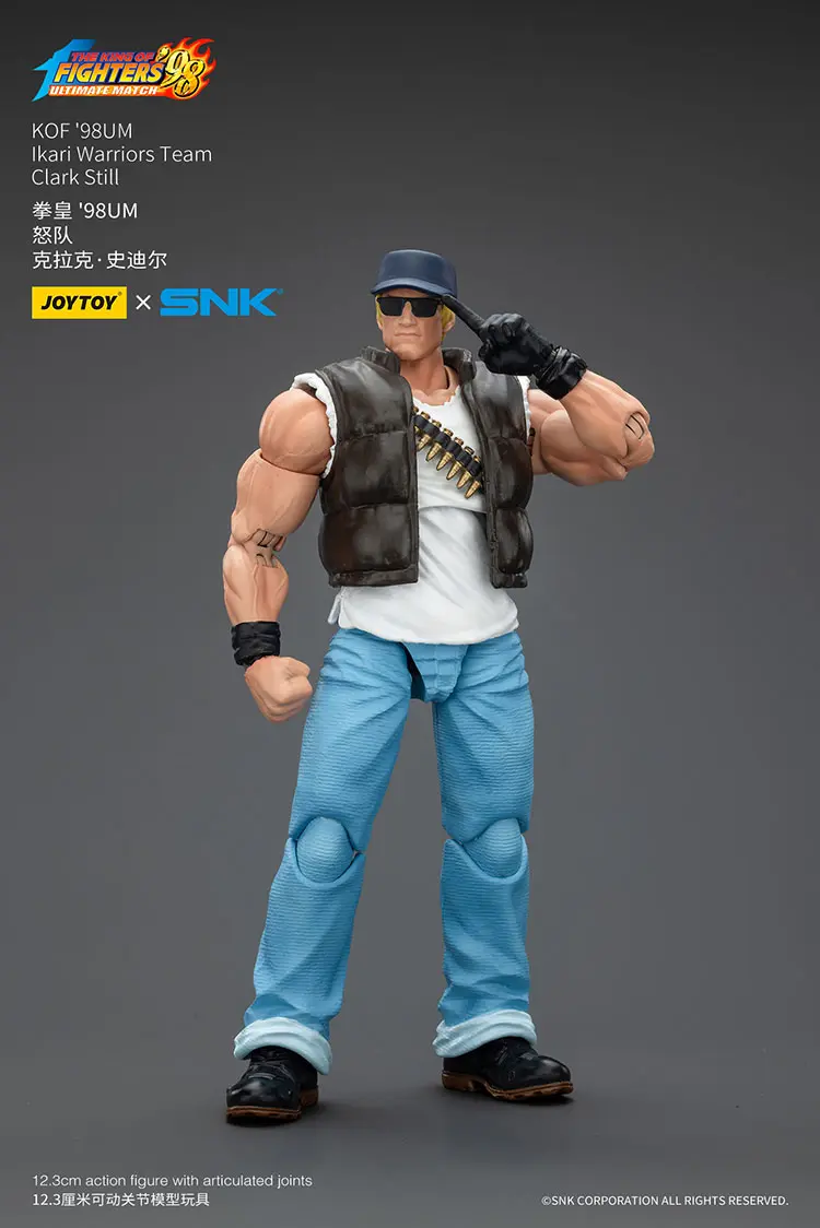 Action Figure - Clark Still KOF _98 UM Ikari Warriors Team SNK 1 18 - JOYTOY The King of Fighters rectangle image 1