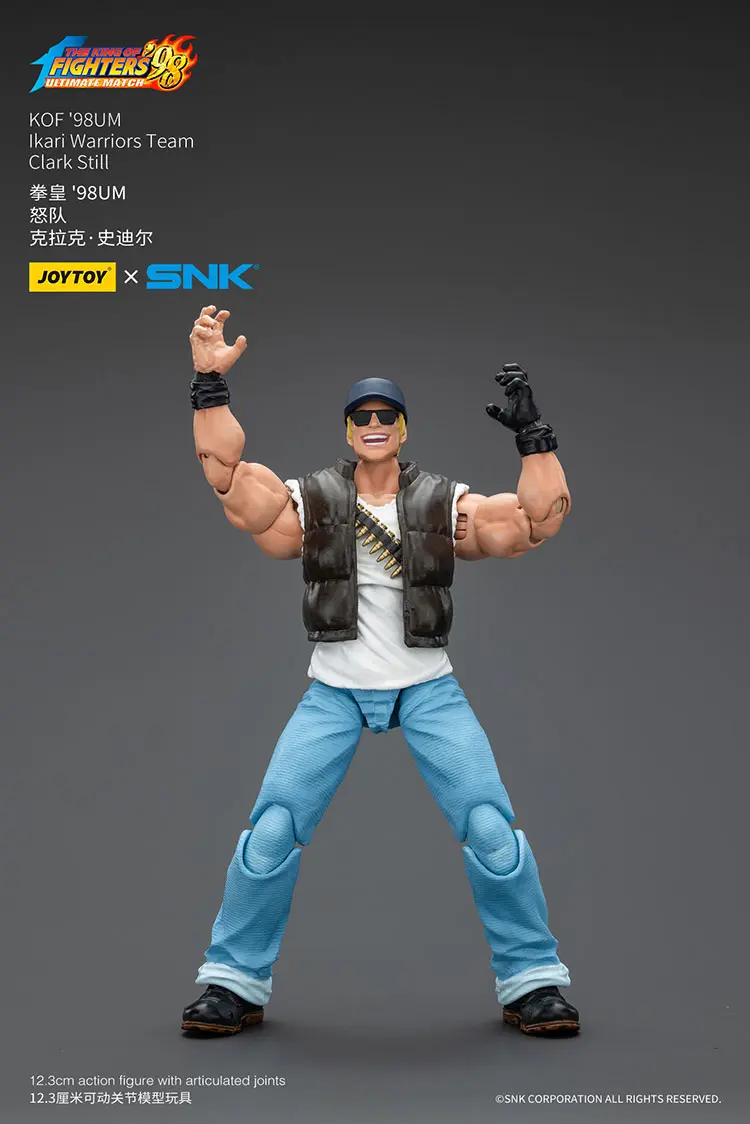 Action Figure - Clark Still KOF _98 UM Ikari Warriors Team SNK 1 18 - JOYTOY The King of Fighters rectangle image 3