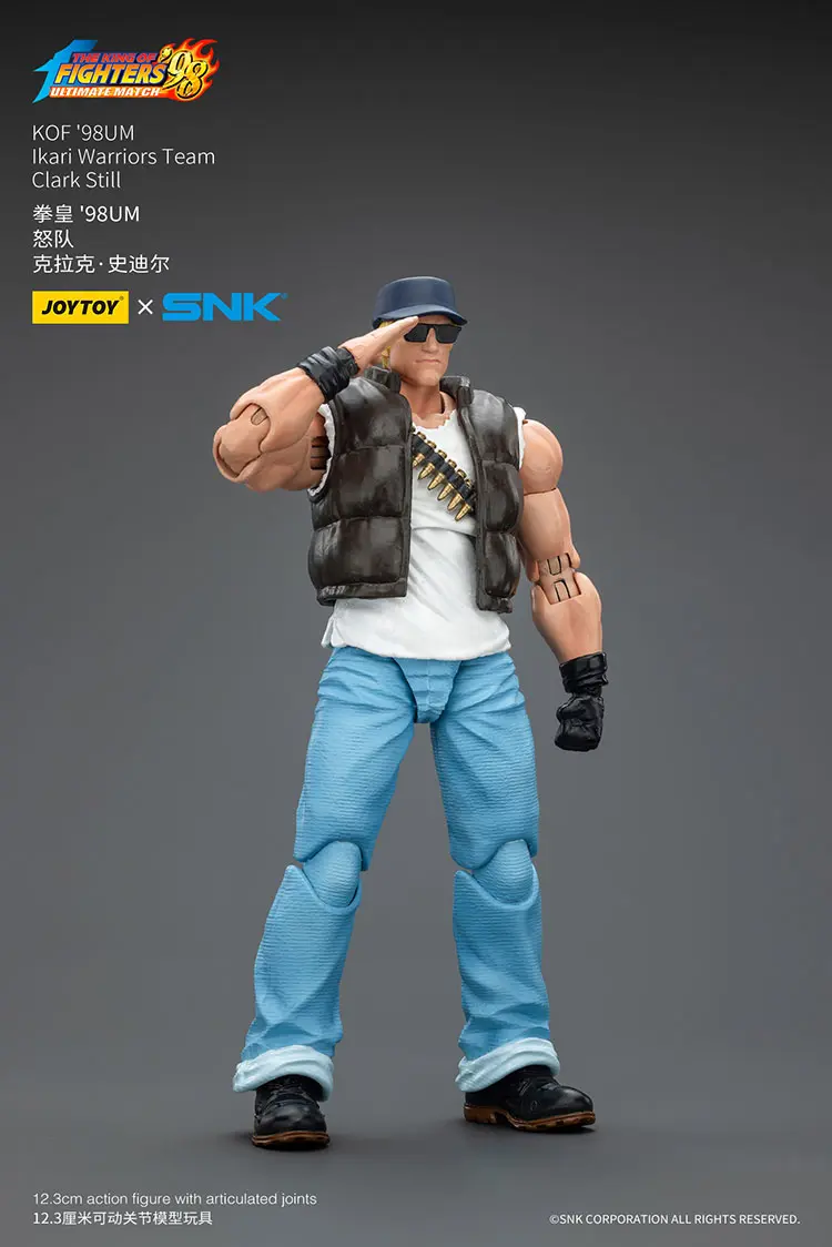 Action Figure - Clark Still KOF _98 UM Ikari Warriors Team SNK 1 18 - JOYTOY The King of Fighters rectangle image 7