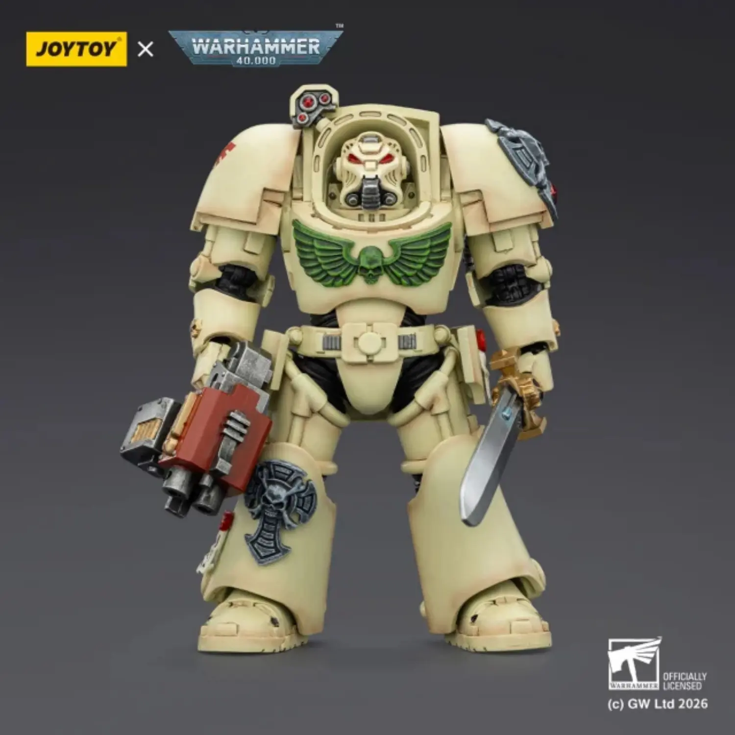 Action Figure - Dark Angels Deathwing Terminator 1 with Power Sword and Storm Bolter 1 18 - JOYTOY Warhammer 40K