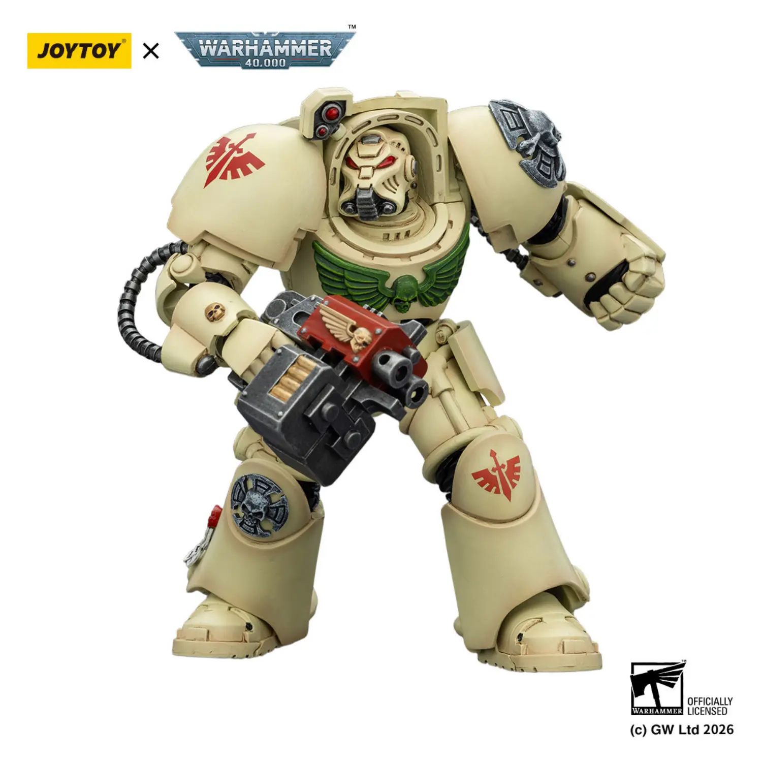 Action Figure - Dark Angels Deathwing Terminator 2 with Power Fist and Storm Bolter 1 18 - JOYTOY Warhammer 40K in white background 3 Action Figure - Dark Angels Deathwing Terminator 2 with Power Fist and Storm Bolter 1 18 - JOYTOY Warhammer 40K in white background 3