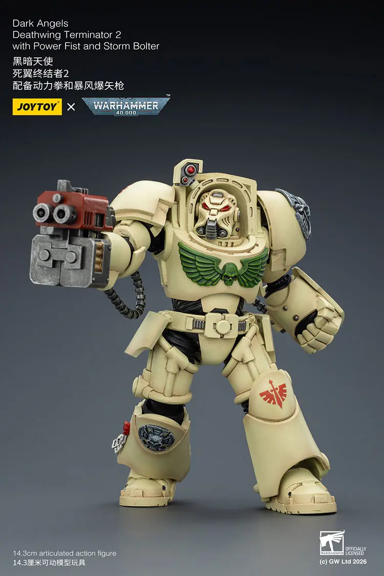 Action Figure - Dark Angels Deathwing Terminator 2 with Power Fist and Storm Bolter 1 18 - JOYTOY Warhammer 40K rectangle image 2 Action Figure - Dark Angels Deathwing Terminator 2 with Power Fist and Storm Bolter 1 18 - JOYTOY Warhammer 40K rectangle image 2