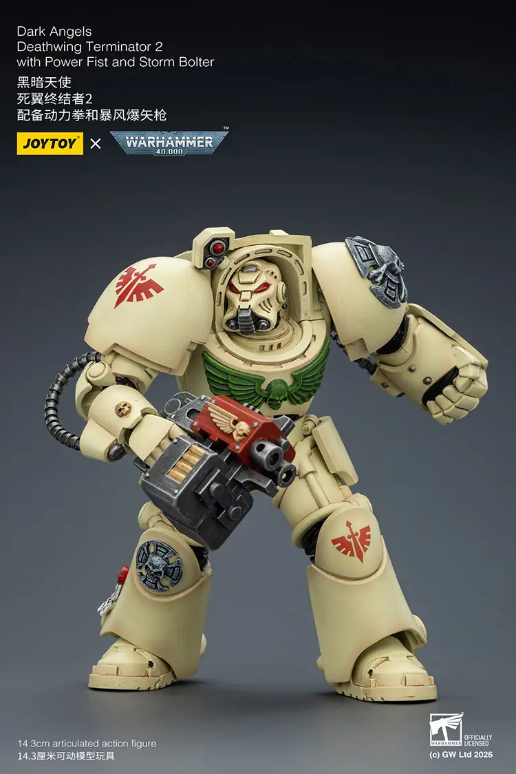 Action Figure - Dark Angels Deathwing Terminator 2 with Power Fist and Storm Bolter 1 18 - JOYTOY Warhammer 40K rectangle image 4 Action Figure - Dark Angels Deathwing Terminator 2 with Power Fist and Storm Bolter 1 18 - JOYTOY Warhammer 40K rectangle image 4