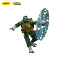 Action Figure - Donatello TMNT Nickelodeon 1 18 - JOYTOY Teenage Mutant Ninja Turtles in white background 4
