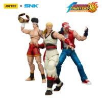 Action Figure - Fatal Fury Team KOF _98 UM SNK 1 18 - JOYTOY The King of Fighters in white background