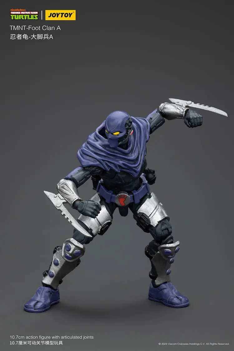 Action Figure - Foot Clan A TMNT Nickelodeon 1 18 - JOYTOY Teenage Mutant Ninja Turtles rectangle image 10