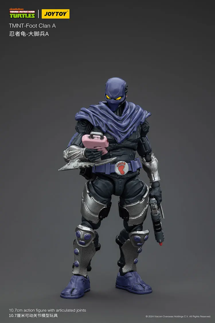 Action Figure - Foot Clan A TMNT Nickelodeon 1 18 - JOYTOY Teenage Mutant Ninja Turtles rectangle image 12