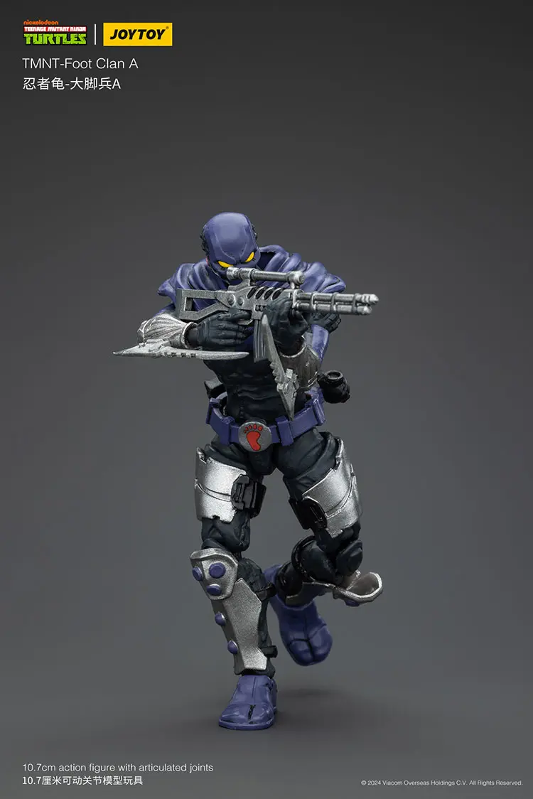 Action Figure - Foot Clan A TMNT Nickelodeon 1 18 - JOYTOY Teenage Mutant Ninja Turtles rectangle image 3