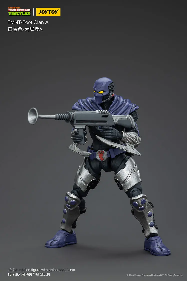 Action Figure - Foot Clan A TMNT Nickelodeon 1 18 - JOYTOY Teenage Mutant Ninja Turtles rectangle image 4