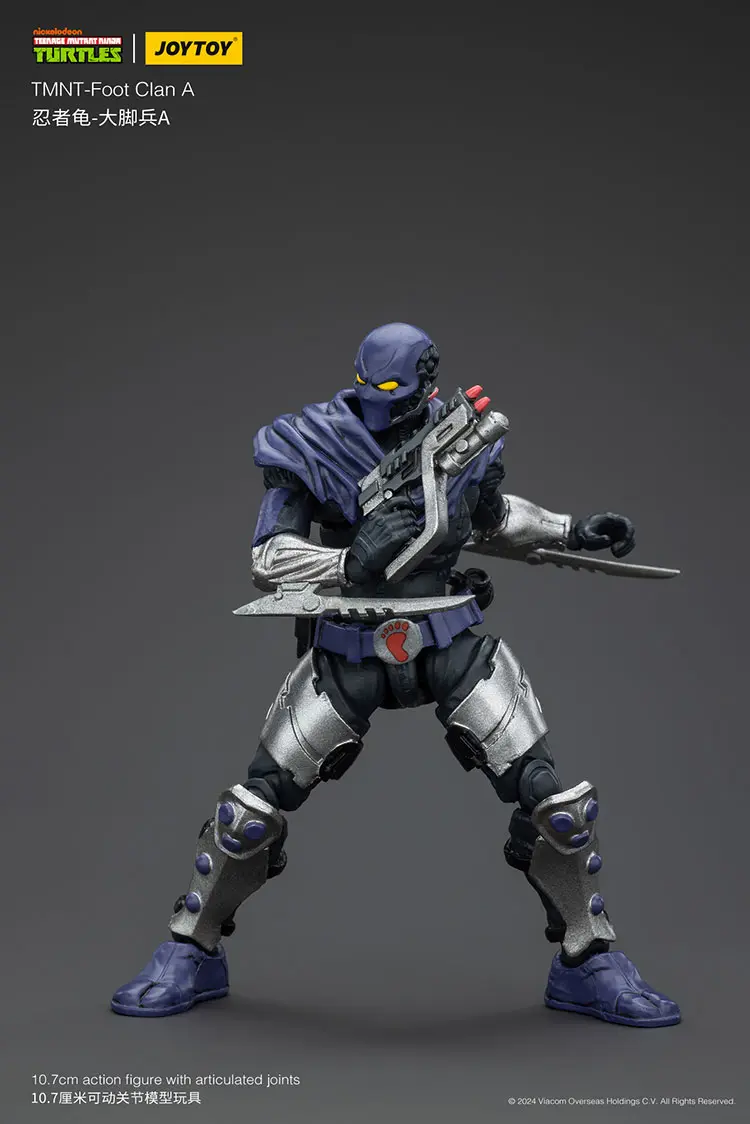 Action Figure - Foot Clan A TMNT Nickelodeon 1 18 - JOYTOY Teenage Mutant Ninja Turtles rectangle image 5