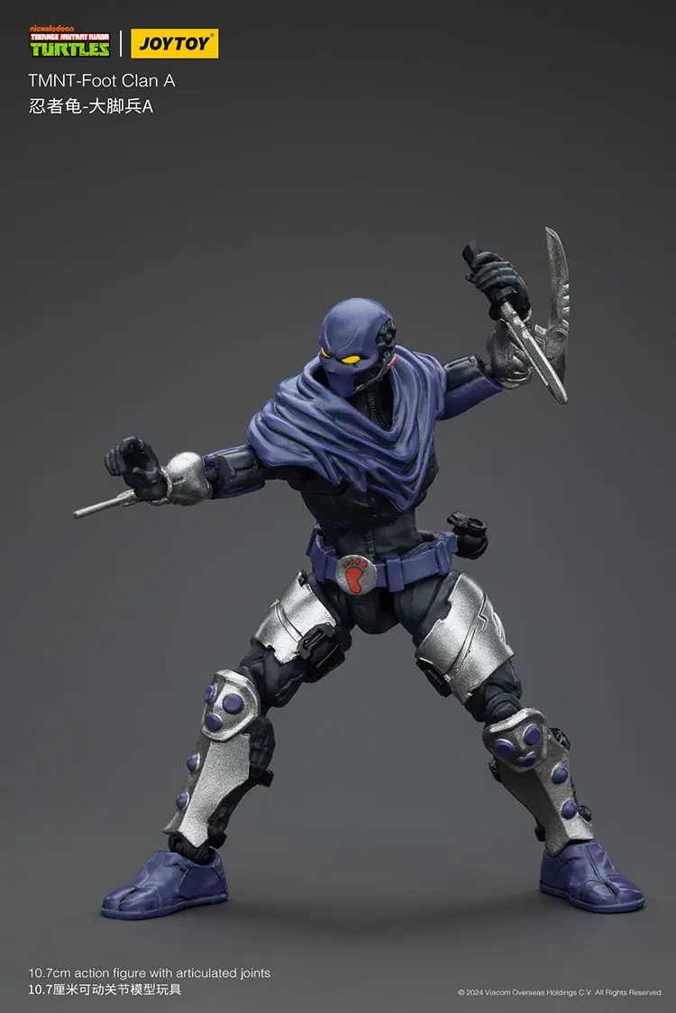 Action Figure - Foot Clan A TMNT Nickelodeon 1 18 - JOYTOY Teenage Mutant Ninja Turtles rectangle image 8