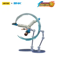 Action Figure - JOYTOY Chris KOF _98 UM Orochi Team SNK 1 18 - The King of Fighters in white background on display stand