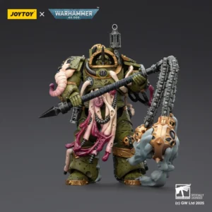 Action Figure - JOYTOY Death Guard Blightlord Terminator with Flail of Corruption 1 18 - Warhammer 40K
