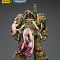 Action Figure - JOYTOY Death Guard Blightlord Terminator with Flail of Corruption 1 18 - Warhammer 40K rectangle mimage 1