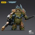Action Figure - JOYTOY Death Guard Blightlord Terminator with Reaper Autocannon and Bubotic Blades 1/18 - Warhammer 40K