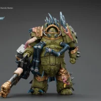 Action Figure - JOYTOY Death Guard Blightlord Terminator with Reaper Autocannon and Bubotic Blades 1 18 - Warhammer 40K rectangle image 1