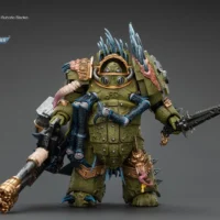 Action Figure - JOYTOY Death Guard Blightlord Terminator with Reaper Autocannon and Bubotic Blades 1 18 - Warhammer 40K rectangle image 2