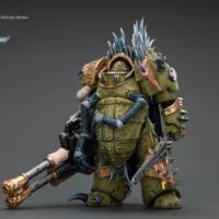 Action Figure - JOYTOY Death Guard Blightlord Terminator with Reaper Autocannon and Bubotic Blades 1 18 - Warhammer 40K rectangle image 3