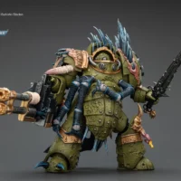 Action Figure - JOYTOY Death Guard Blightlord Terminator with Reaper Autocannon and Bubotic Blades 1 18 - Warhammer 40K rectangle image 5