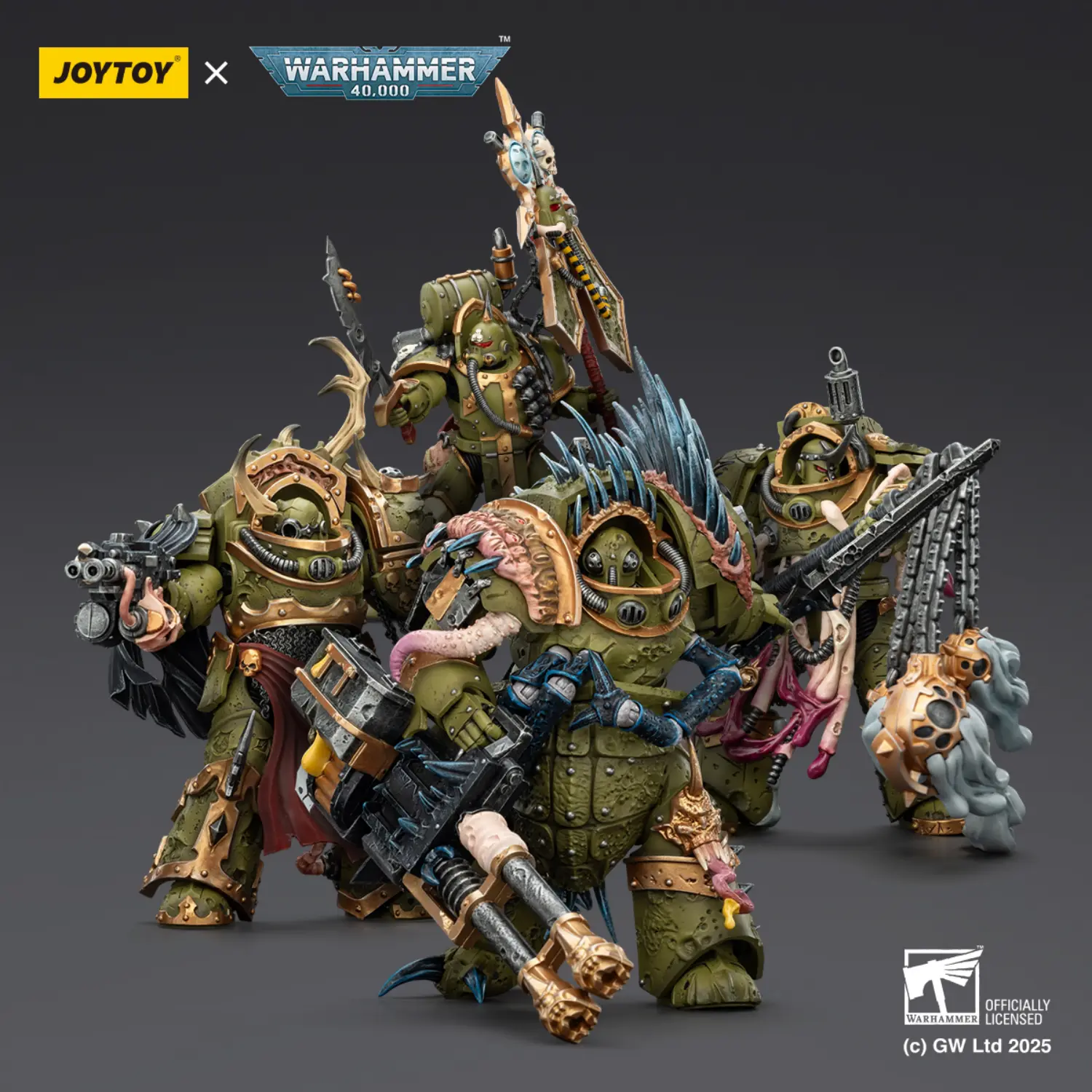 Action Figure - JOYTOY Death Guard Legion Vanguard Detachment 1 18 - Warhammer 40K Action Figure - JOYTOY Death Guard Legion Vanguard Detachment 1 18 - Warhammer 40K
