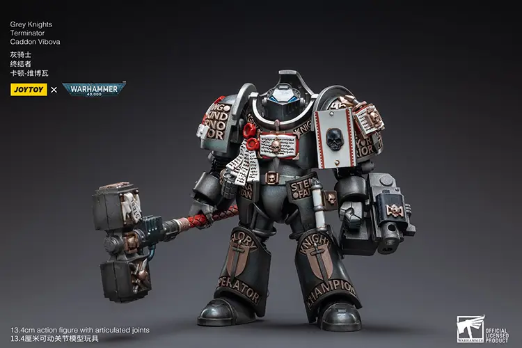 Action Figure - JOYTOY Grey Knights Terminator Caddon Vibova 1 18 - Warhammer 40K rectangle image 1