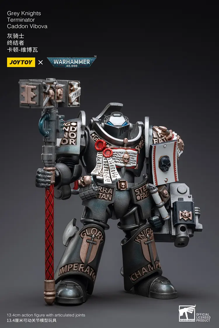 Action Figure - JOYTOY Grey Knights Terminator Caddon Vibova 1 18 - Warhammer 40K rectangle image 3