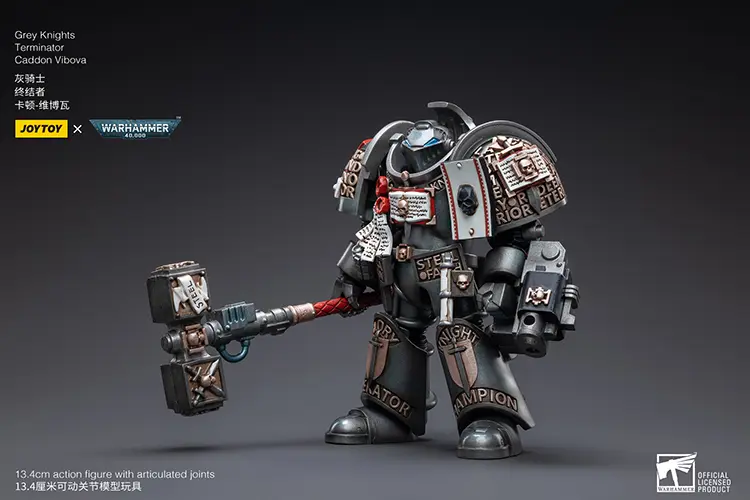 Action Figure - JOYTOY Grey Knights Terminator Caddon Vibova 1 18 - Warhammer 40K rectangle image 5