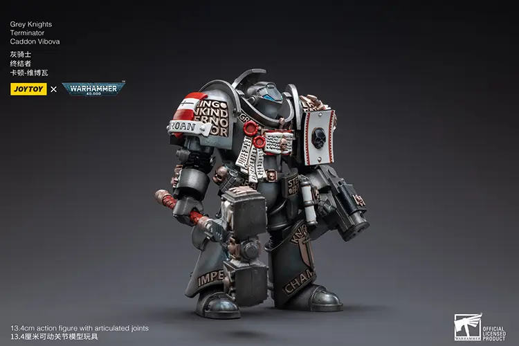 Action Figure - JOYTOY Grey Knights Terminator Caddon Vibova 1 18 - Warhammer 40K rectangle image 6