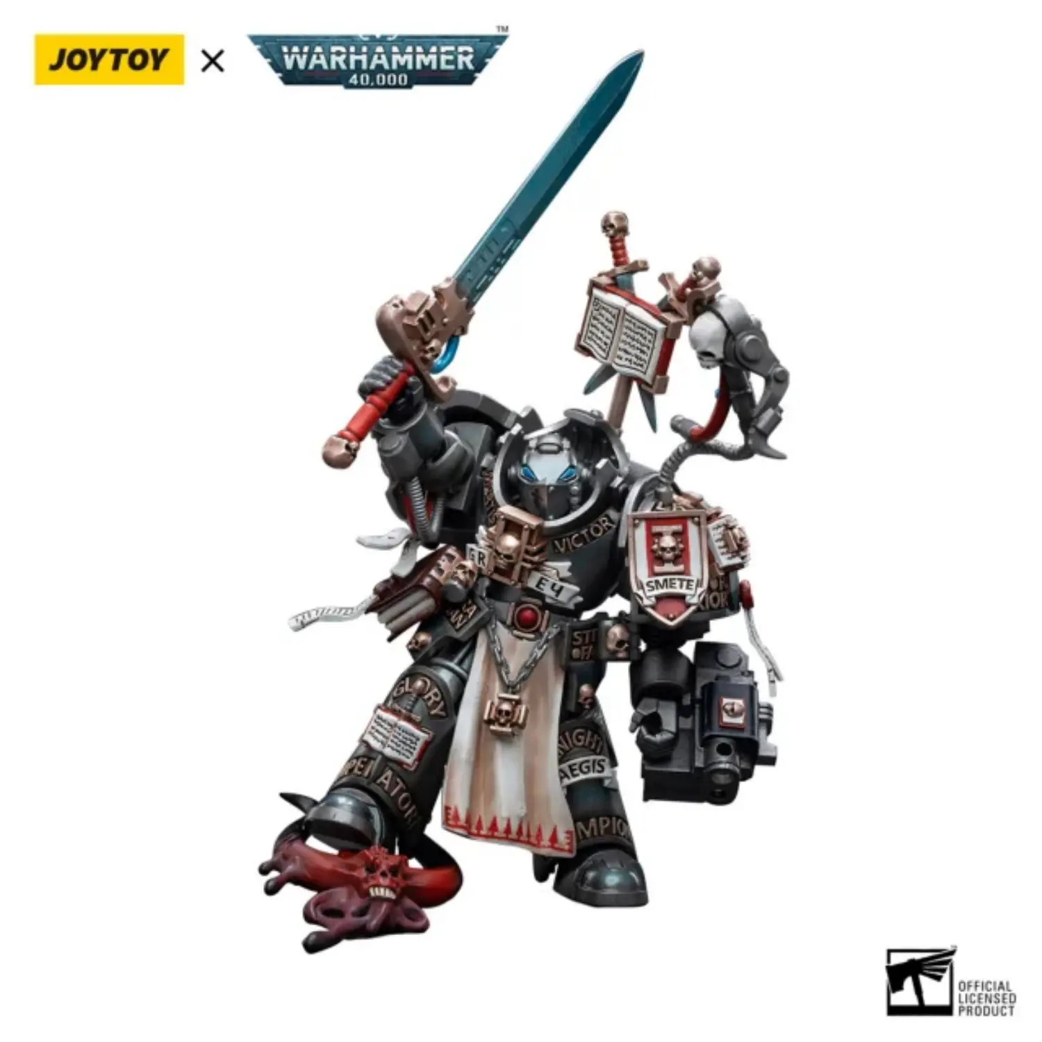 Action Figure - JOYTOY Grey Knights Terminator Incanus Neodan 1 18 - Warhammer 40K in white background 2