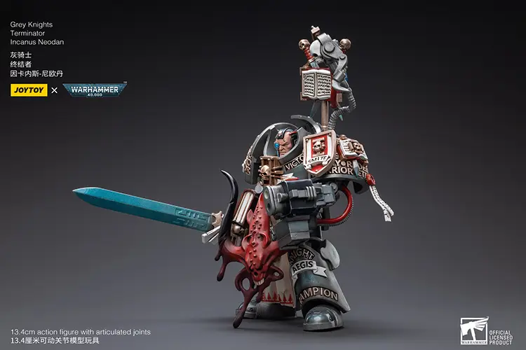 Action Figure - JOYTOY Grey Knights Terminator Incanus Neodan 1 18 - Warhammer 40K rectangle image 3
