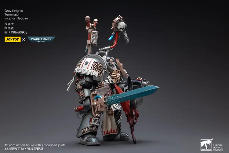 Action Figure - JOYTOY Grey Knights Terminator Incanus Neodan 1 18 - Warhammer 40K rectangle image 4