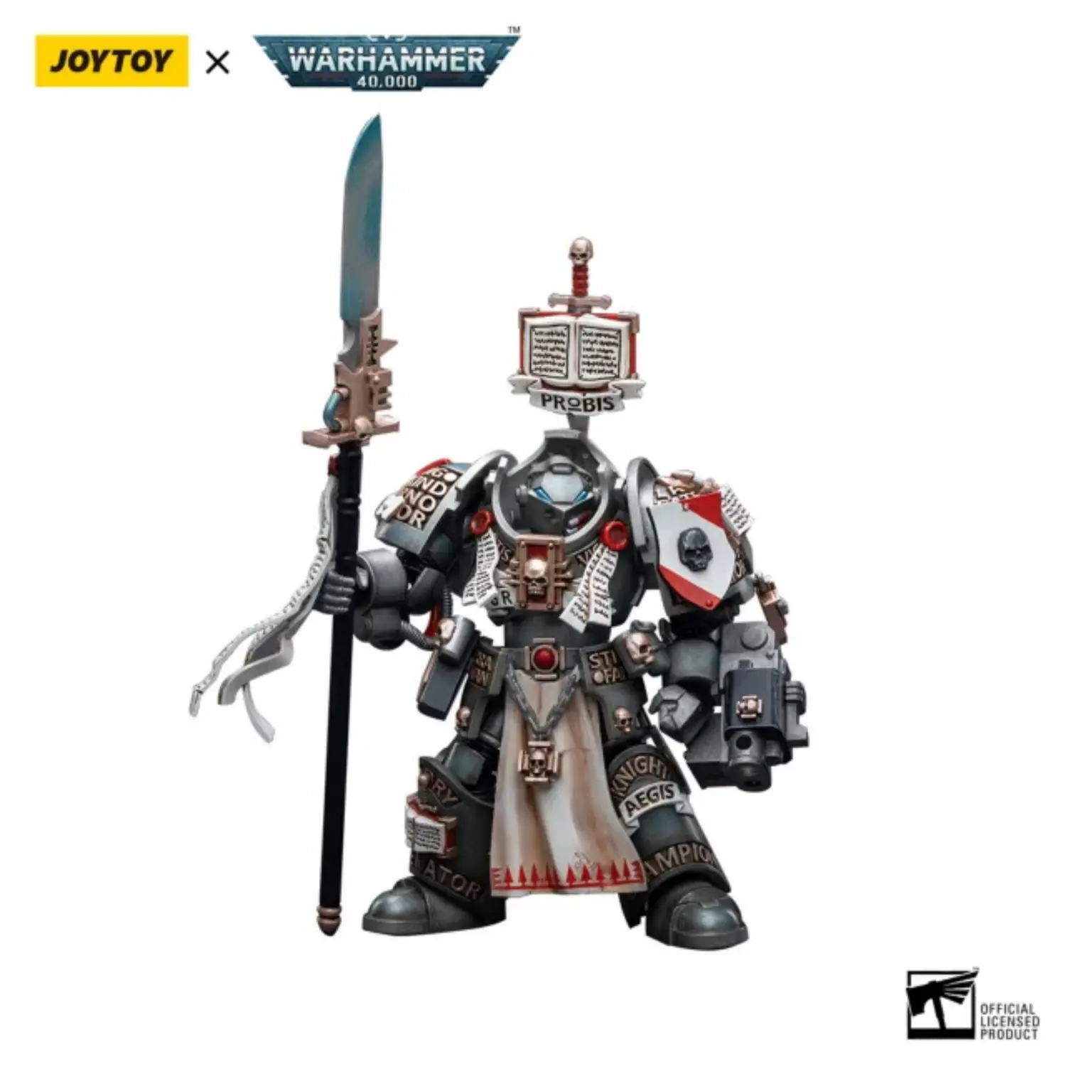 Action Figure - JOYTOY Grey Knights Terminator Jaric Thule 1 18 - Warhammer 40K in white background 2