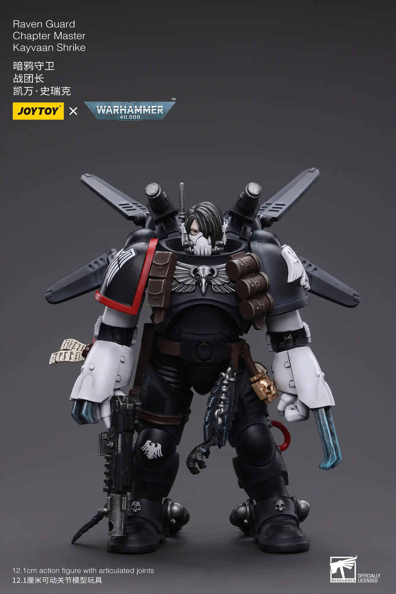 Action Figure - JOYTOY Raven Guard Chapter Master Kayvaan Shrike 1 18 - Warhammer 40K rectangle image 1 Action Figure - JOYTOY Raven Guard Chapter Master Kayvaan Shrike 1 18 - Warhammer 40K rectangle image 1