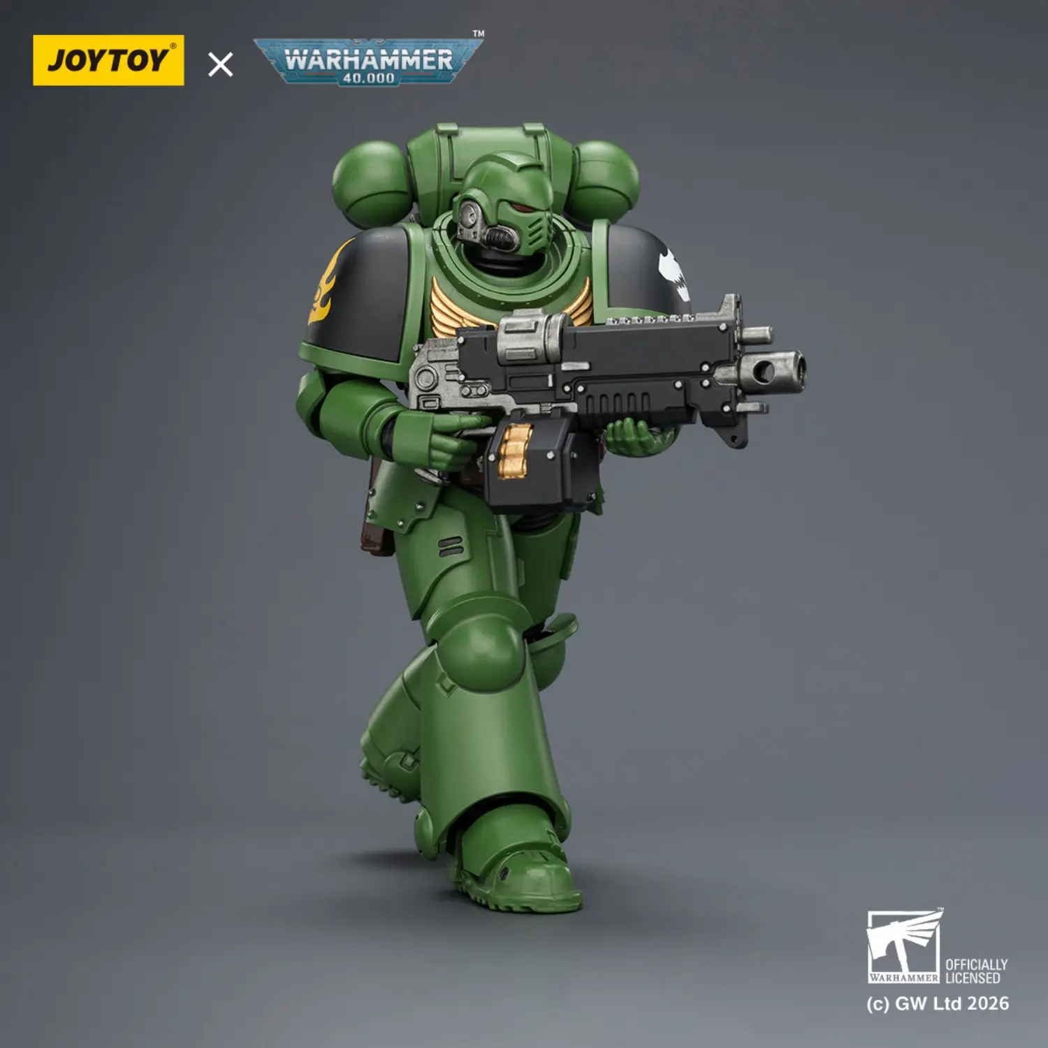 Action Figure - JOYTOY Salamanders Intercessor with Bolt Rifle, Bolt Pistol and Chainsword 1 18 - Warhammer 40K 4