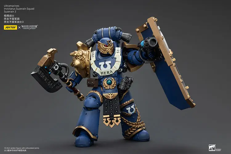 Action Figure - JOYTOY Ultramarines Invictarus Suzerain Squad (Defender of Hera Suzerain 3) 1 18 - Warhammer The Horus Heresy rectangle image 2