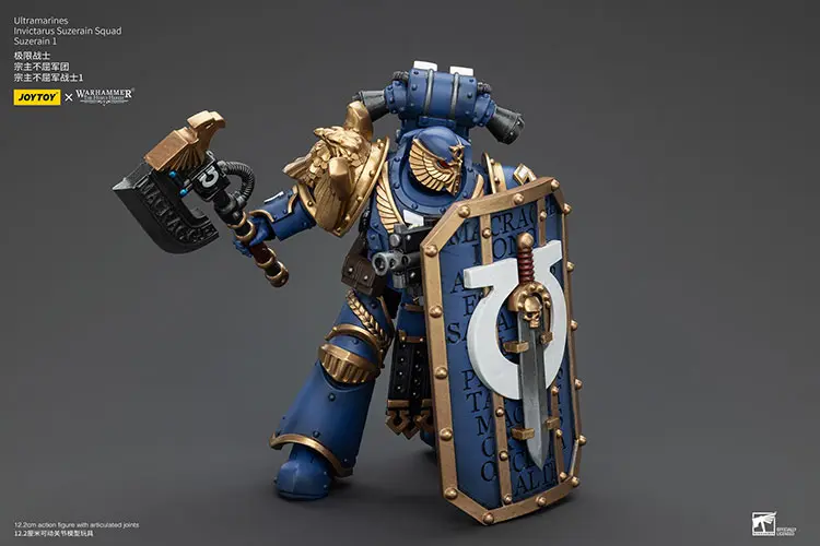 Action Figure - JOYTOY Ultramarines Invictarus Suzerain Squad (Suzerain 1) 1 18 - Warhammer The Horus Heresy rectangle image 3